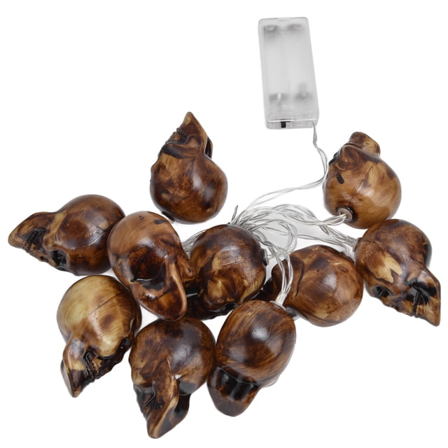 Cadena de luces de Halloween ANGGREK 10 LED Calavera