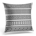 thumbnail image 1 of EREHome Black Greek Meander Patterns White Border Pillow Cover 16x16 Inches Throw Pillow Case Cushion Cover, 1 of 1