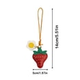 thumbnail image 3 of BiFandian Strawberry Keychain, Fruit Bag Charms, Strawberry Shaped Pendant Charms for Purse Backpack Key Hanging Decorations, 3 of 5