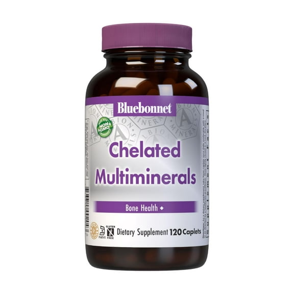 Bluebonnet Chelated Multiminerals, Bone Support, 120 Days