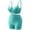 01-Mint Green, variant on Womens Summer Sport Yoga Set Mesh Athletic V Neck Push Up Bra & High Waist Shorts Outfit Slim Fit Bike Suit Hot Pink Free Size Fashion