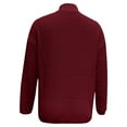thumbnail image 6 of Lovskoo 2024 Sweaters for Women Long Sleeve Casual Trendy Solid Color V-Neck Ruched Pullover Blouse Tops Claret, 6 of 6