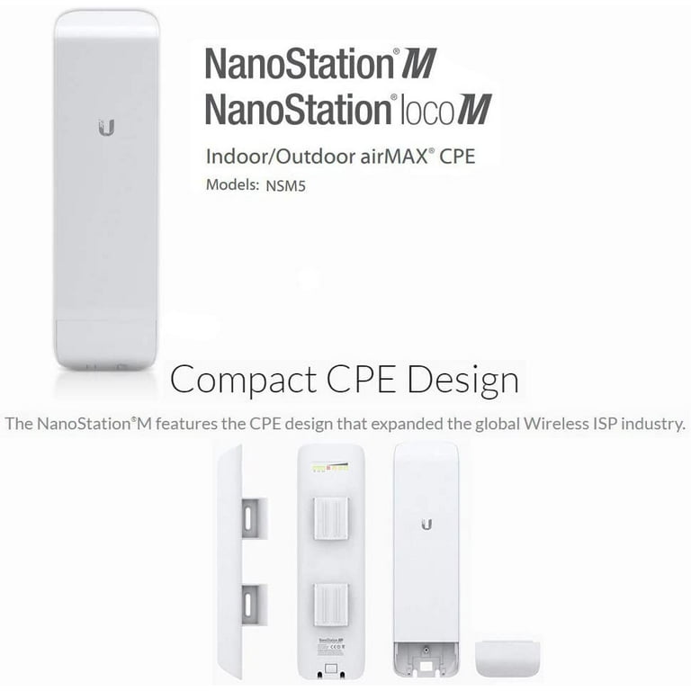 LOCOM5 Wireless Bridge 2-Pack – Pre-Configured Point-to-Point, 5GHz, 150+ Mbps, 15+ Km Range
