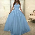 thumbnail image 1 of Robe de Soirée Formelle pour Femmes Princesse en Dentelle Mariage Mariée Demoiselle d'Honneur Bal Cocktail Fête Bal Robe Longue Longueur 2024, 1 of 5
