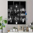 thumbnail image 4 of Black and White New York Cityscape Decorative Painting/Canvas Art， Perfect for Decorating Living Room， Bedroom， Office， Dining Room， Study Room， and Gallery., 4 of 8