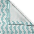 thumbnail image 3 of Ambesonne Retro Kitchen Curtains, Chevron Snowy Mountaintop, 55"x39", Pale Blue White, 3 of 3
