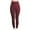 Wine, variant on Soft Leggings for Women High Waisted Tummy Control Workout Yoga Cycling Tights Pants Wine M