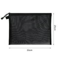thumbnail image 5 of Pebbuoy File Holder Storage Bag with Lanyard Zipper Closure Large Capacity Waterproof Transparent Document Bag Organizer Office Supplies, 5 of 7