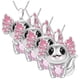 thumbnail image 1 of Collar y Dije de Animales AxolotlNeck03 4 Pzas Collar Ajolote/Corazón Plata/Rosa Metal. High Monaco MXAXK-004, 1 of 4