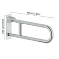 thumbnail image 5 of Zeiwohndc Stainless Steel Toilet Handle 23.6" Heavy Duty Support for Disabled & Elderly, 5 of 8