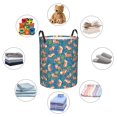 thumbnail image 4 of Susaid Corgi with Flowers Print Waterproof Oxford Cloth Storage Circular Laundry Hamper BasketCapacity for Home-Medium, 4 of 6