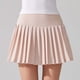 thumbnail image 2 of Falda plisada de tenis para mujer con pantalones cortos: falda pantalón deportiva, para correr, con bolsillos, cintura elástica, varias tallas, 2 of 5