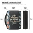 thumbnail image 5 of ZUXONGSY Flower Cross Print Bible Case for Women God Is Been My Strength Bible Cover Large Bible Carrying Case Church Bag Bible Protective with Handle Portable Bible Bag Handbag, 5 of 6