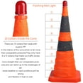 thumbnail image 3 of [4-Pack] 28 inch Collapsible Traffic Cones with LED Light Multi Purpose Pop up Reflective Safety Cone (Orange x4), 3 of 6