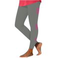 thumbnail image 3 of Jinhomg Womens Soft Leggings Love Print Full Length Yoga Pants Casual Going Out Pants Stretch Athletic Jogger Pants Gray S, 3 of 6
