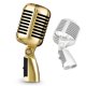 thumbnail image 3 of Classic Vintage Dynamic Vocal Microphone For Live Stage Karaoke Gold, 3 of 5
