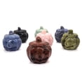 thumbnail image 3 of Estatuilla de calavera de calabaza de 2 ", piedras naturales talladas, decoraciones curativas de Reiki, brujería de cristal, adorno de Halloween, regalo al por mayor, 3 of 4
