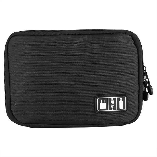 Estuche de almacenamiento digital, accesorios digitales portátiles Bolsa de almacenamiento digital USB Cable Bolsa para auriculares Características mejoradas Jadeshay A