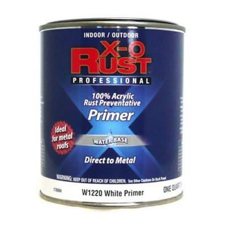 W1220 X-O Rust QT White Metal Water Base Interior/Exterior Anti Rust P Only (Best Anti Rust Paint For Metal)
