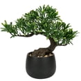 thumbnail image 1 of Árbol Bonsái Artificial Briful de Enebro 25 cm con Maceta de Cerámica, 1 of 6