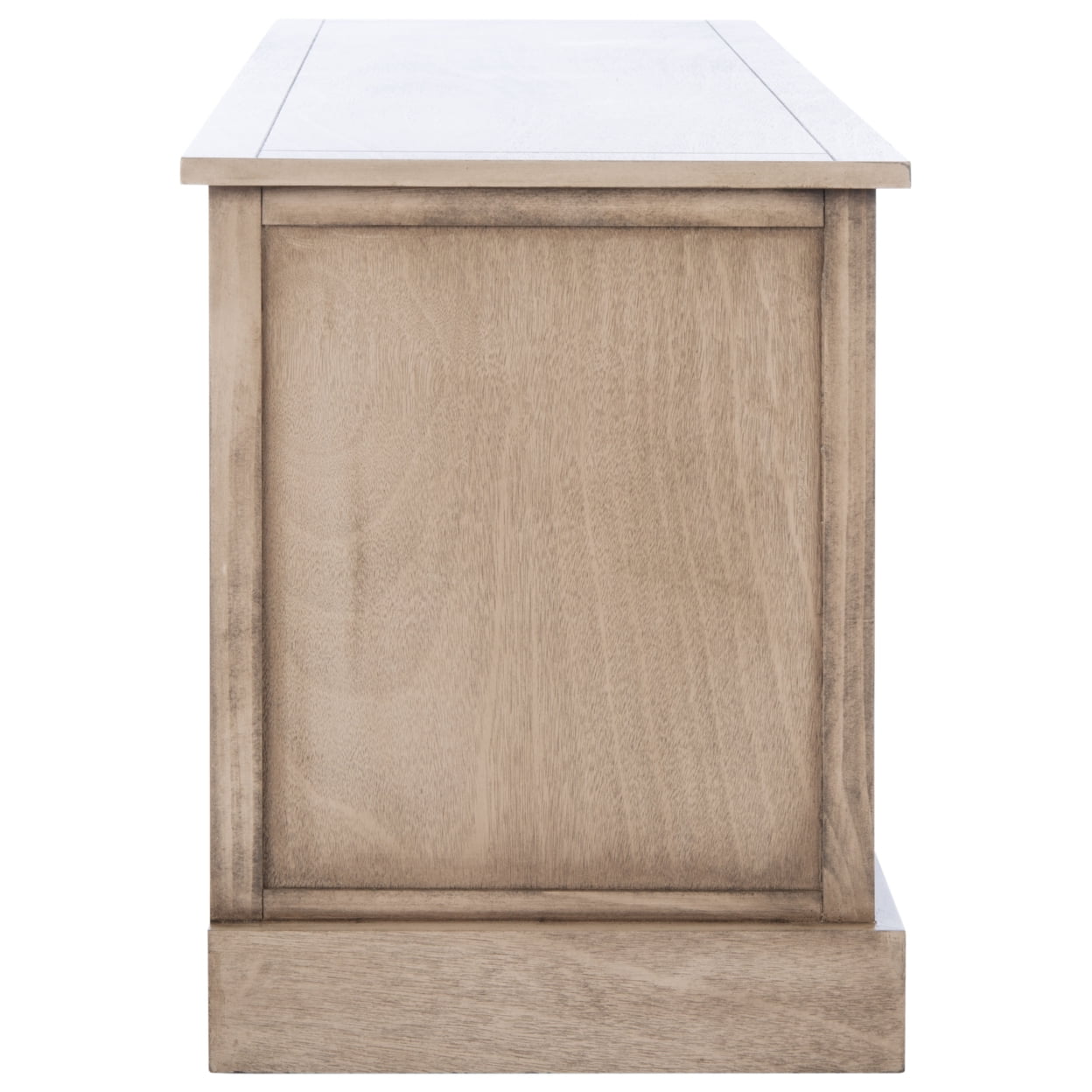 SAFAVIEH Landers Amish 4 Drawer Rectangle Media Stand, Sand (47.3 in. W x 15.8 in. D x 20 in. H)