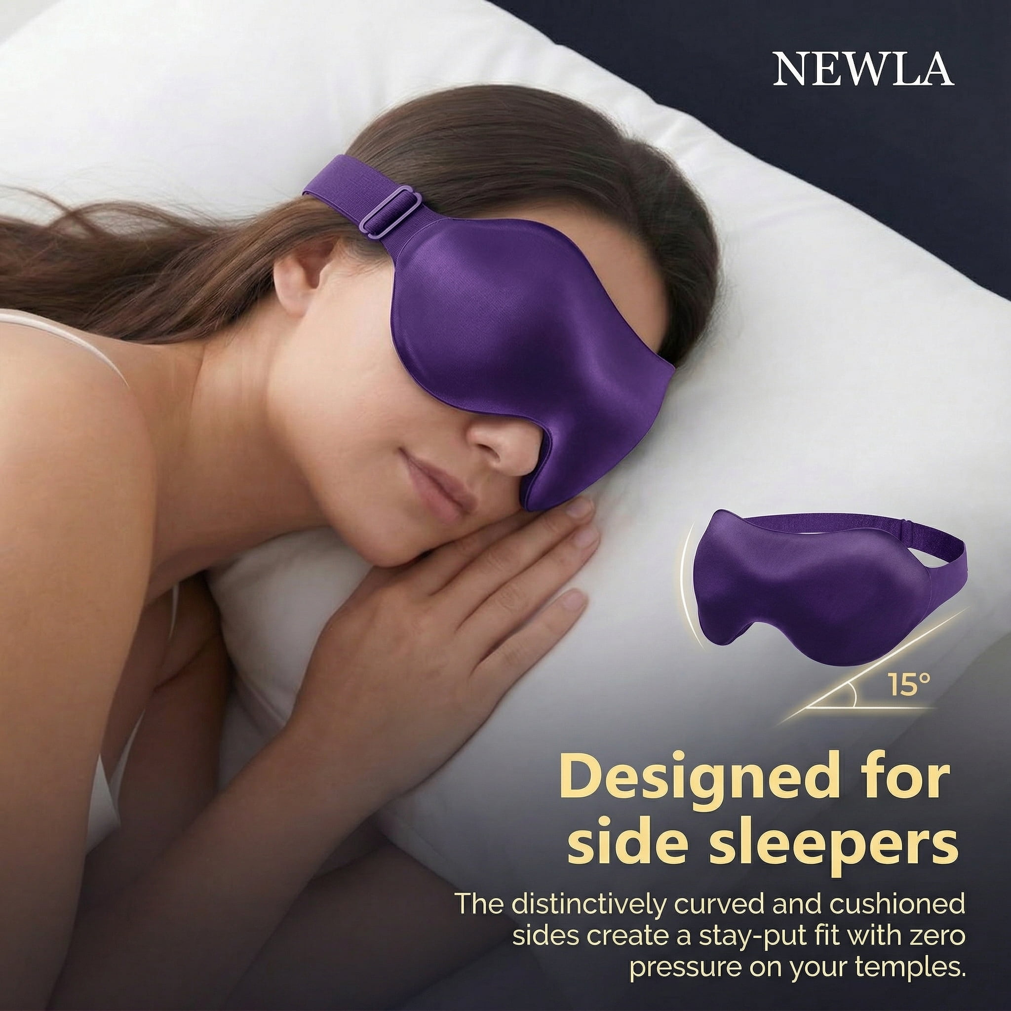 FACEMOON Weighted Sleep Mask 100% Blackout 3D Contoured for Men and Women Serene Garden Sleep Soft Memory Foam Zero Pressure Airplane Travel Green