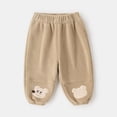 thumbnail image 3 of Easter Summer Pants Elastic High Waisted Joggers Sweatpants Boys Casual Pants for Boys Teens Summer Clothes (Khaki,12-18 Months), 3 of 5