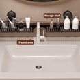 thumbnail image 2 of Wosthever Estante de almacenamiento para grifos: organice el área del lavabo del baño con un estante de almacenamiento con ventosa de nogal sin Almacenamiento y organización del hogar tipo+1 40cm, 2 of 6