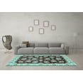thumbnail image 3 of Ahgly Company Indoor Rectangle Oriental Light Blue Traditional Area Rugs, 4' x 6', 3 of 4
