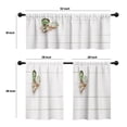 thumbnail image 4 of LALILO Kitchen Curtains and Valances Set of 3 36" Succulents Window Treatment Tiers for Window Decor, 4 of 5