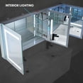 thumbnail image 4 of Blossom Rigel 60" LED Medicine Cabinet | Aluminum Frame | Adjustable Shelves| Smart Memory | Defogger, 4 of 11