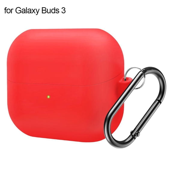 Silicone Protective Case For Samsung Galaxy Buds 3 And 3 Pro Shockproof Washable Cover With Metal Carabiner