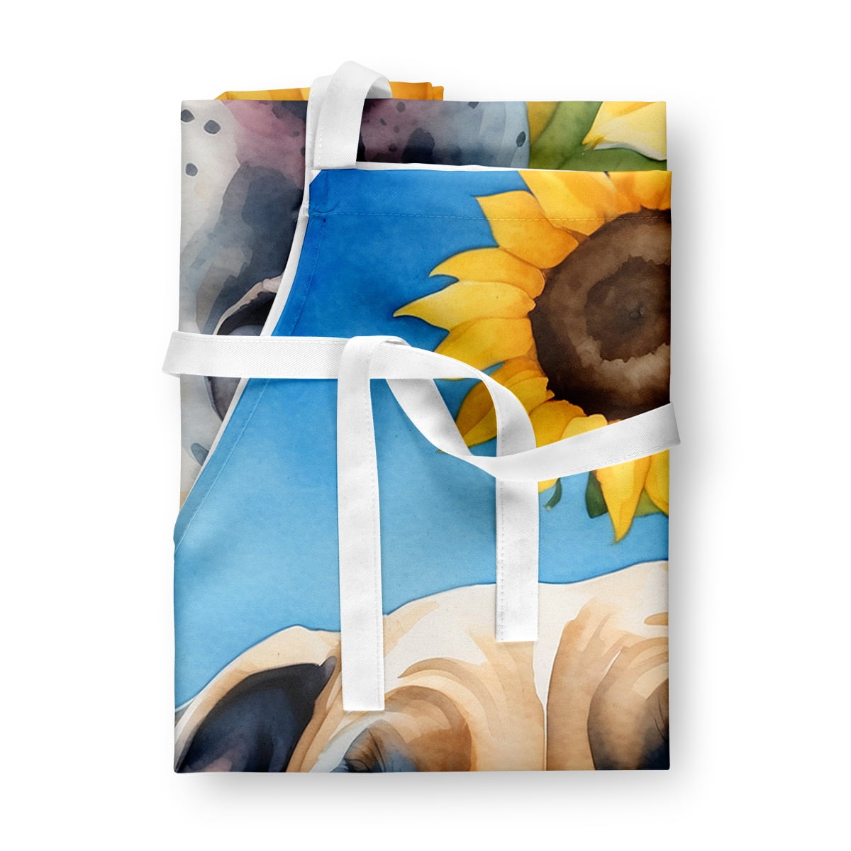 Yorkshire Terrier in Sunflowers Apron