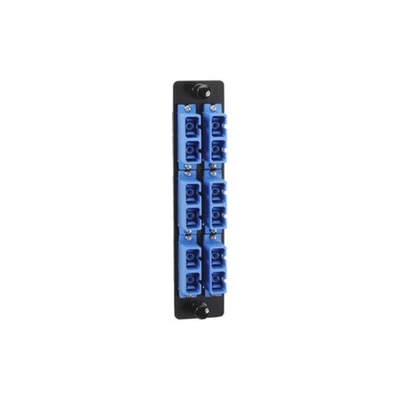 Black Box High-Density Fiber Optic Adapter Panel SC Blue JPM461C