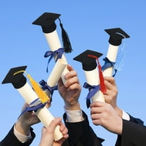 HOMEMAXS  10 Pcs Graduation Mini Caps Party Hats for Adults