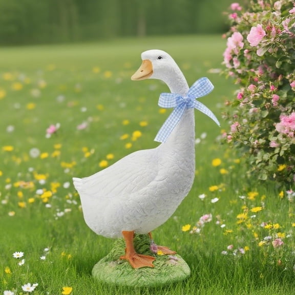 ANHXN Goose Statue Outdoor Decoration - Garden Goose Statue, Front Door, Lawn