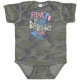 thumbnail image 3 of Inktastic Pink or Blue, Big Brother Loves You Footprints and Heart Boys Baby Bodysuit, 3 of 5