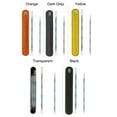 thumbnail image 3 of Ensemble d'Outils Extracteurs de Points Noirs en Acier Inoxydable 2 Pcs avec Sac de Rangement Coloré Optionnel - Kit Professionnel de Suppression de l'Acné en Bambou pour Soins de la Peau (Orange/jaune/gris Foncé/noir/sac Transparent), 3 of 6