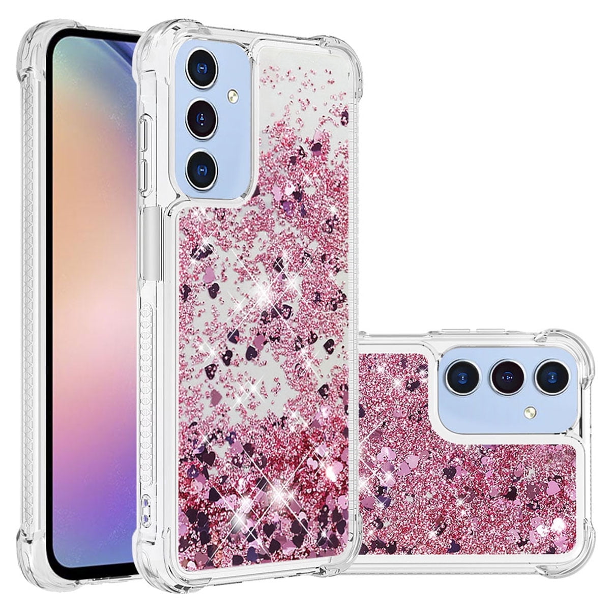 Phone Case for Samsung Galaxy A26 Cover Sparkle Glitter Floating Liquid Quicksand Shockproof Soft Silicone TPU Bumper Protective Cover for Samsung Galaxy A26 Case, S1