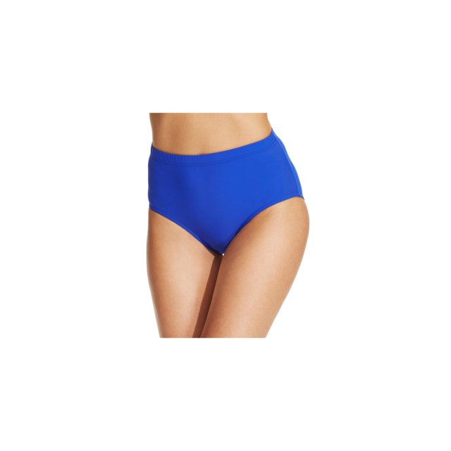 Swim Solutions Womens Basic Brief Swim Bottom Boy Shorts, Azul, 20