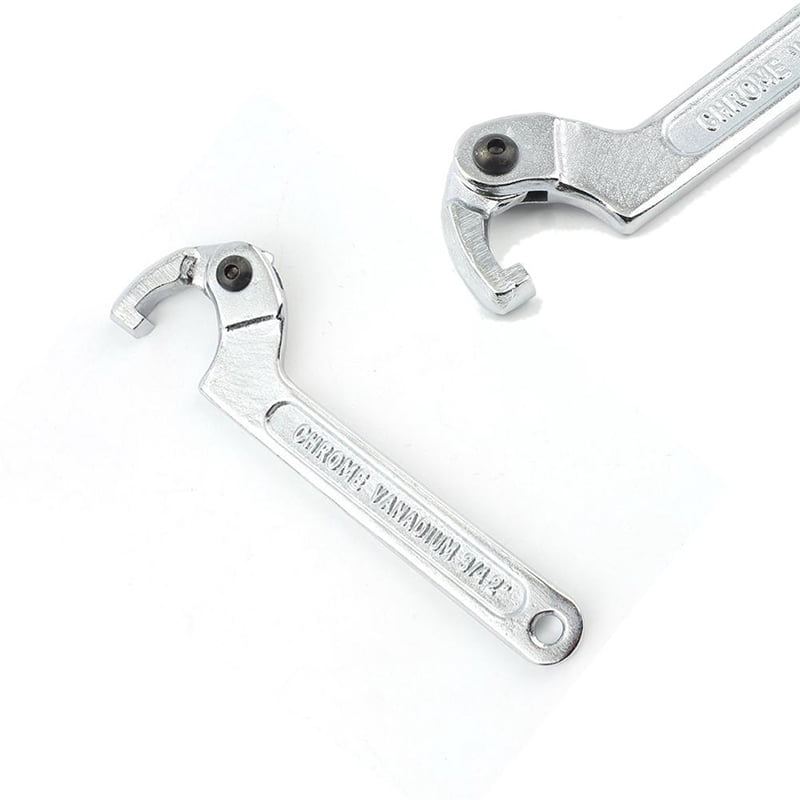 SEIWEI Universal Shock Adjustment Adjuster C Spanner Wrench Tool Adjustable Wrench 115-170mm Silver