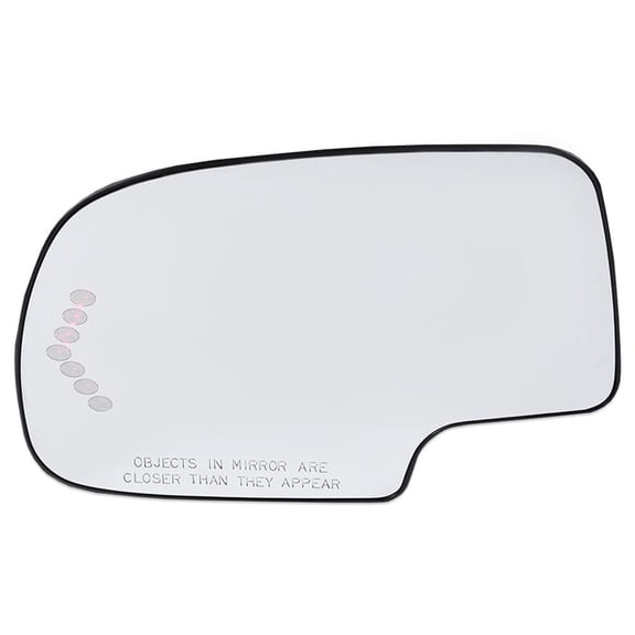 CROSSDESIGN Left Side Mirror Glass With Turn Signal Without Auto Dimming Fit for Chevy Avalanche Silverado Suburban/GMC Tahoe Sierra Yukon Cadillac 2003-2006