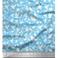 thumbnail image 1 of Soimoi Poly Georgette Fabric Artistic Bird Printed Craft Fabric by The Yard 52 Inch Wide, 1 of 3