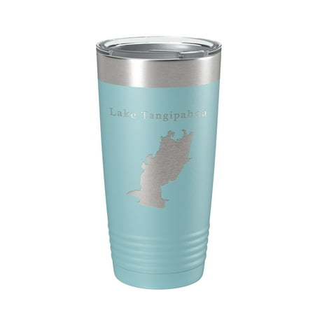 

Lake Tangipahoa Map Tumbler Travel Mug Insulated Laser Engraved Coffee Cup Mississippi 20 oz Light Blue