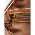 thumbnail image 4 of Free Assembly Women's Faux Leather Frame Satchel Handbag, Autumn Brown, 4 of 6