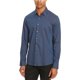 thumbnail image 1 of Kenneth Cole - Camisa con botones de textura para hombre, ajuste súper delgado, azul, grande, 1 of 1