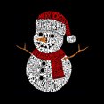 thumbnail image 2 of Christmas Snowman - Men's Word Art T-Shirt, 2 of 2
