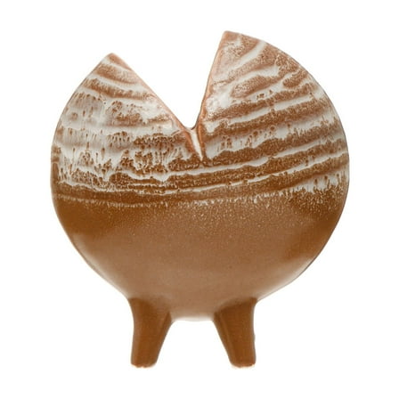 Bloomingville Modern Stoneware Footed Pod Vase, Multi-color