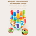 thumbnail image 6 of Classic Children's Bowling Set with Pins and Ball, Indoor Outdoor Sports Garden Game Toy for Kids Develops Hand Eye Coordination Party Activity Toddler Gift, 6 of 7