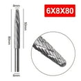 thumbnail image 4 of 1pc 6mm Shank High Speed Steel Rotary Burr Tool Plastic Wood Carving Rotary File, 4 of 8